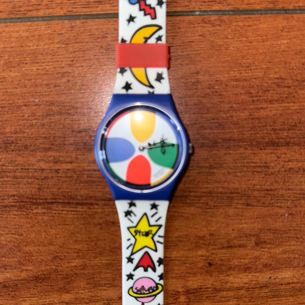 Swatch Multicolor Graphic Watch - image 5
